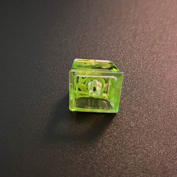 Avocado Green Translucent Keycap for OEM Mechanical Keyboard with Cross … - Picture 3 of 4
